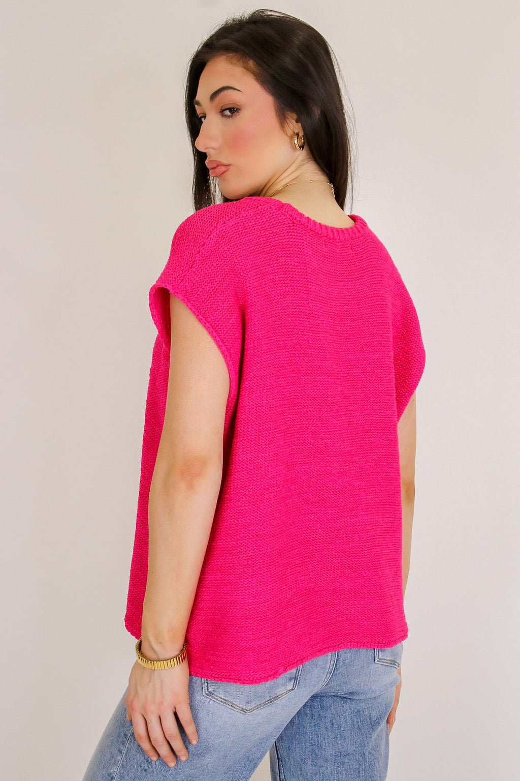 Luxe Appeal Relaxed Crew Neck Knit Top