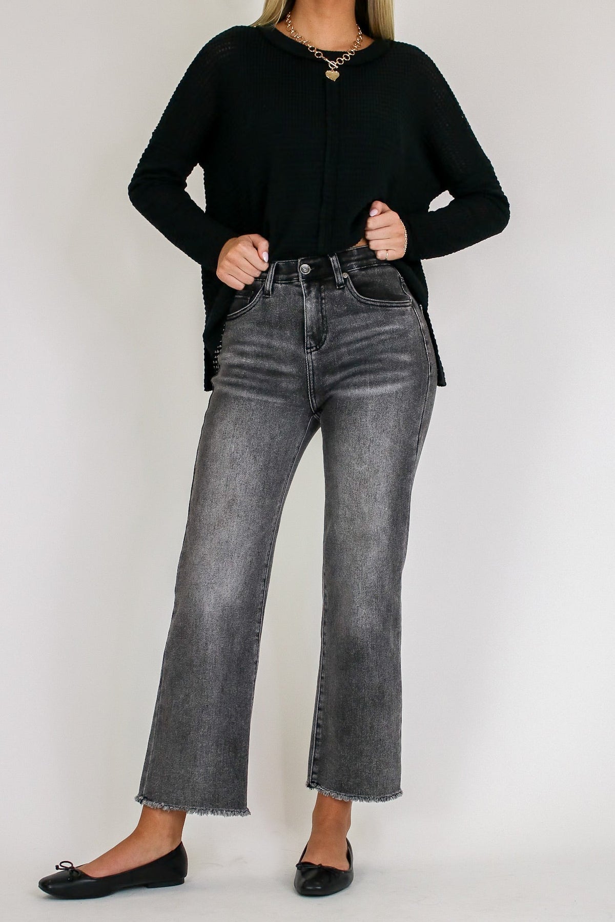 Skyline Charm High Rise Bootcut Jeans