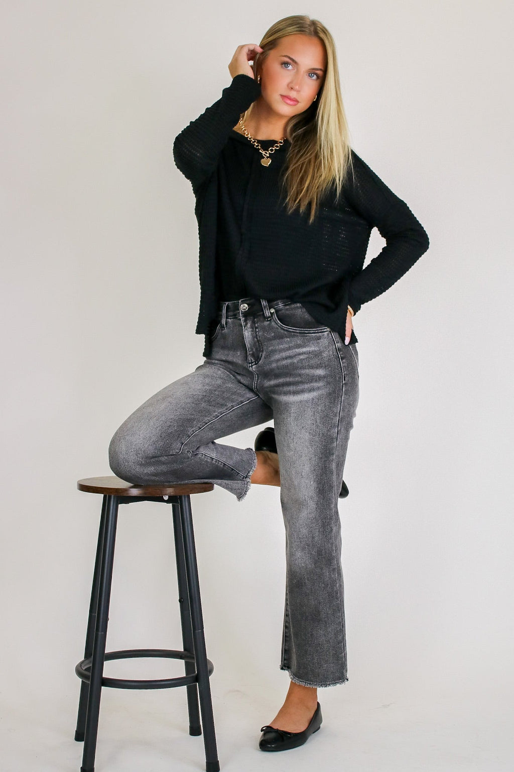Skyline Charm High Rise Bootcut Jeans