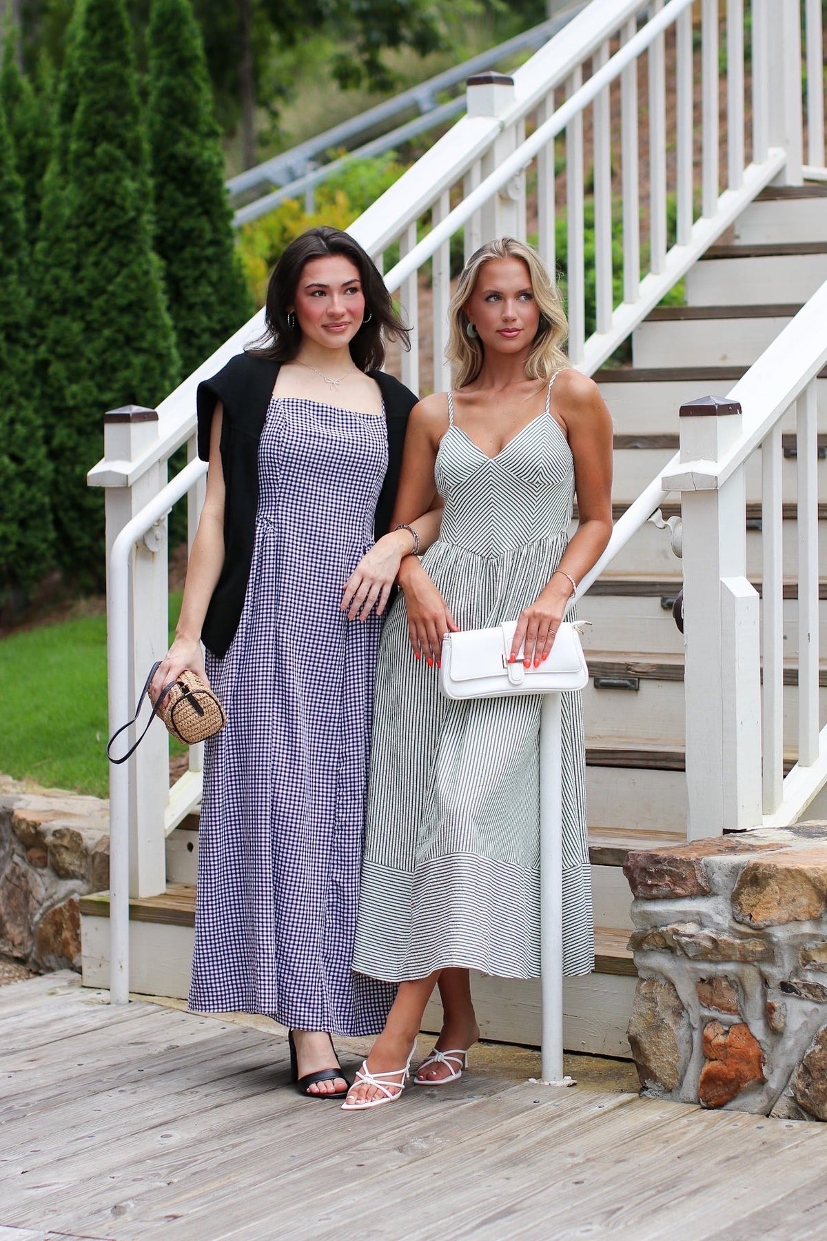 Sweet Check Gingham Maxi Dress