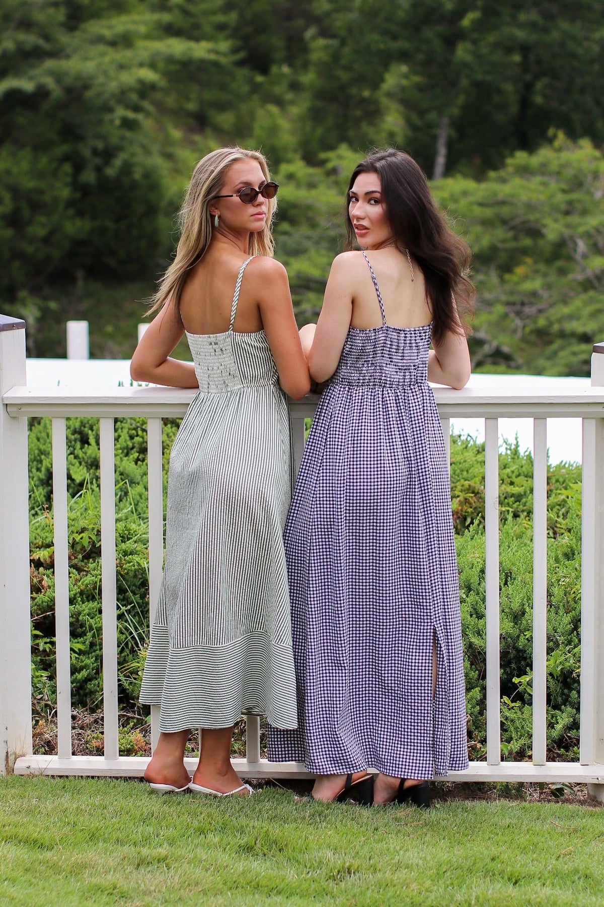 Sweet Check Gingham Maxi Dress
