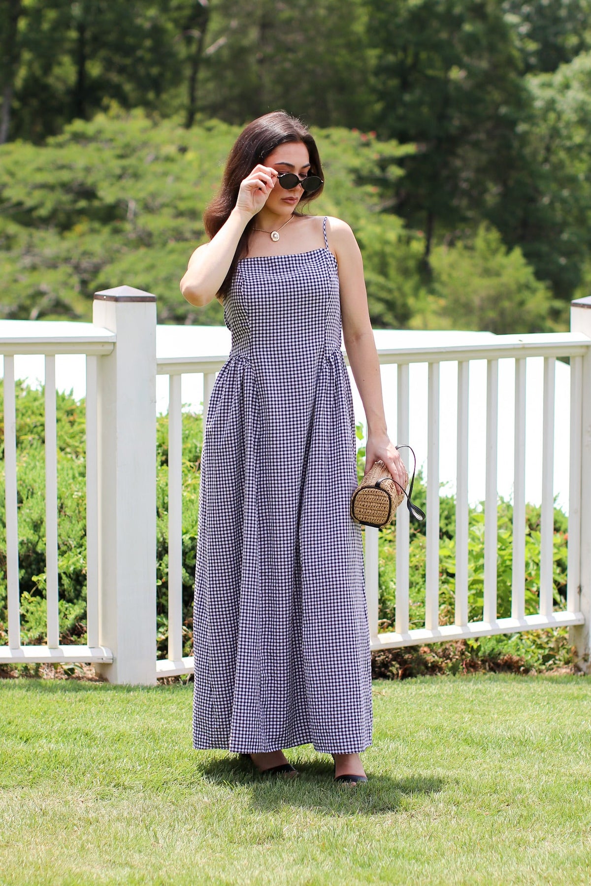 Sweet Check Gingham Maxi Dress